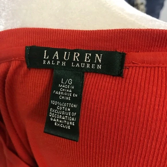 Vintage Ralph Lauren leather detail top - Picture 6 of 7